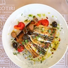 Anchovy marinated with Kyklopas sweet olive and apple! (recipe)