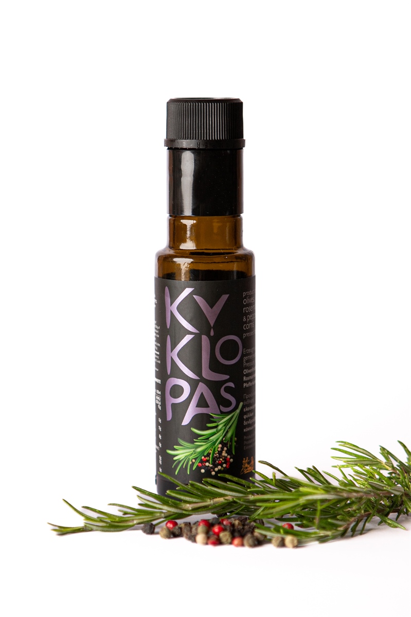 Naturally Infused Olive Oil with Rosemary and pepper corns 100ml