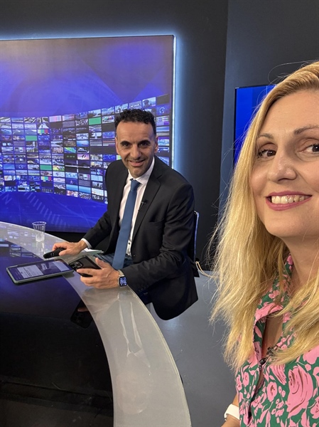 Live -Delta Tv News with the broadcaster Mr Sakis Stavridis.
