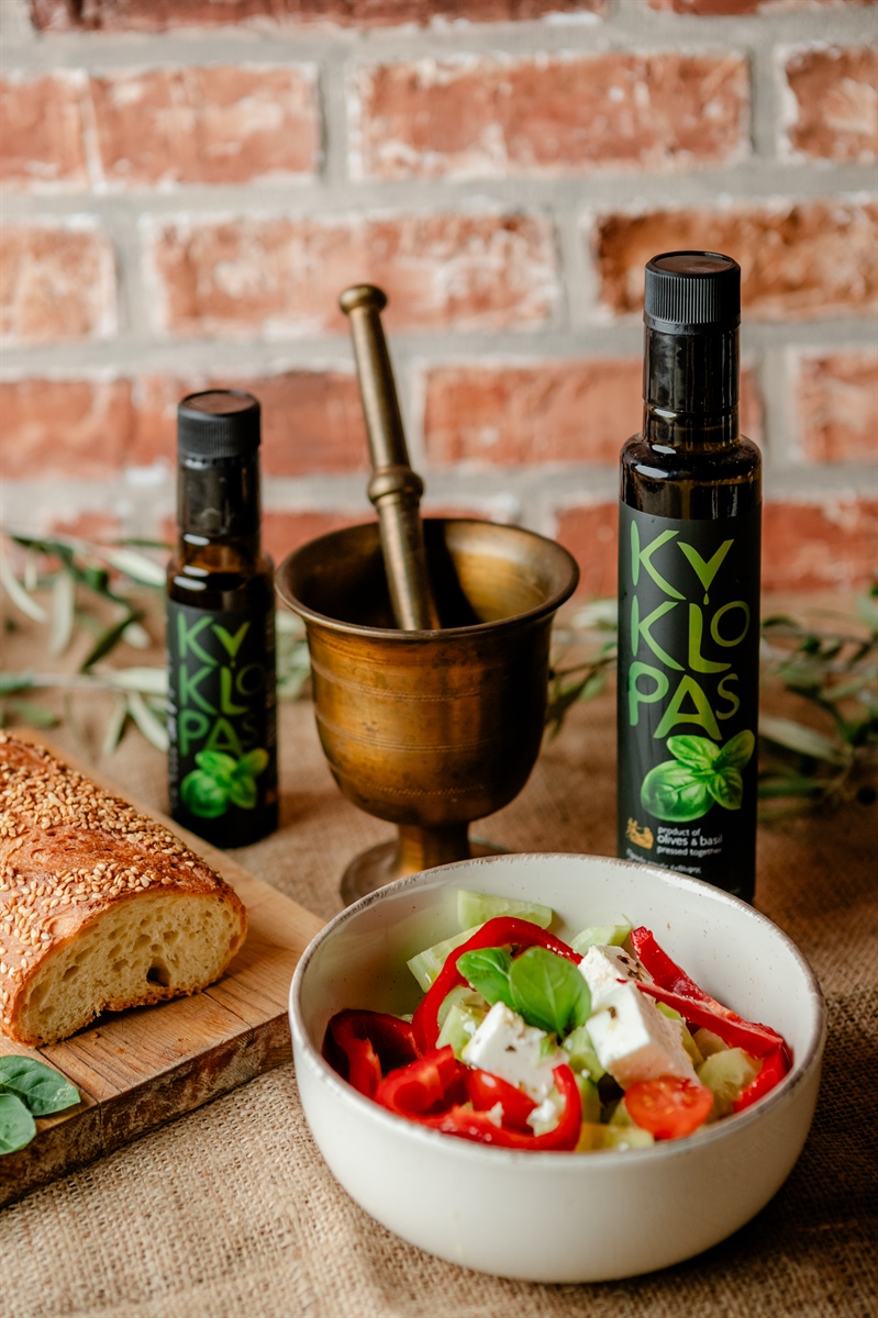 Naturally Infused Olive Oil with  Basil