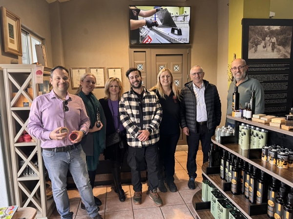 The Digea Hellas Management Team has come to Kyklopas Olive Mill for olive tasting.