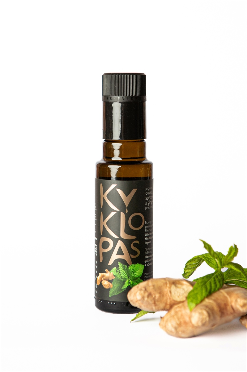 Naturally Infused Olive Oil with Spearmint and Ginger 100ml