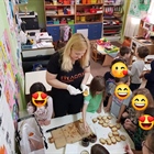 Today is World Bee Day! We really enjoyed showing kindergarten children how honey is made. (photos)
