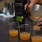 Amazing summer cocktail with Basil oil dressing!