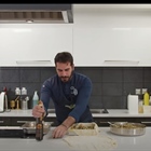 A fantastic mushroom pie made with Kyklopas early harvest olive oil by chef Michalis Martha(video)