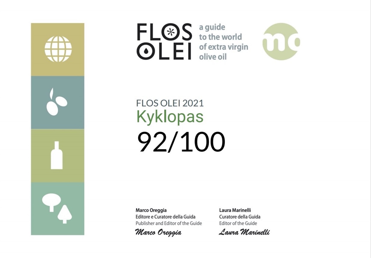 Kyklopas is in the most important list of the best olive oils in the world with a score of over 90... so proud of our work!!