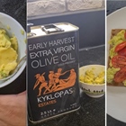 A superb breakfast does not need much!! Avocado, cherry tomatoes, lemon and early harvest olive oil!