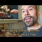 Panagiotis Rafailidis is cooking in an air fryer and using Kyklopas dressings !(video)