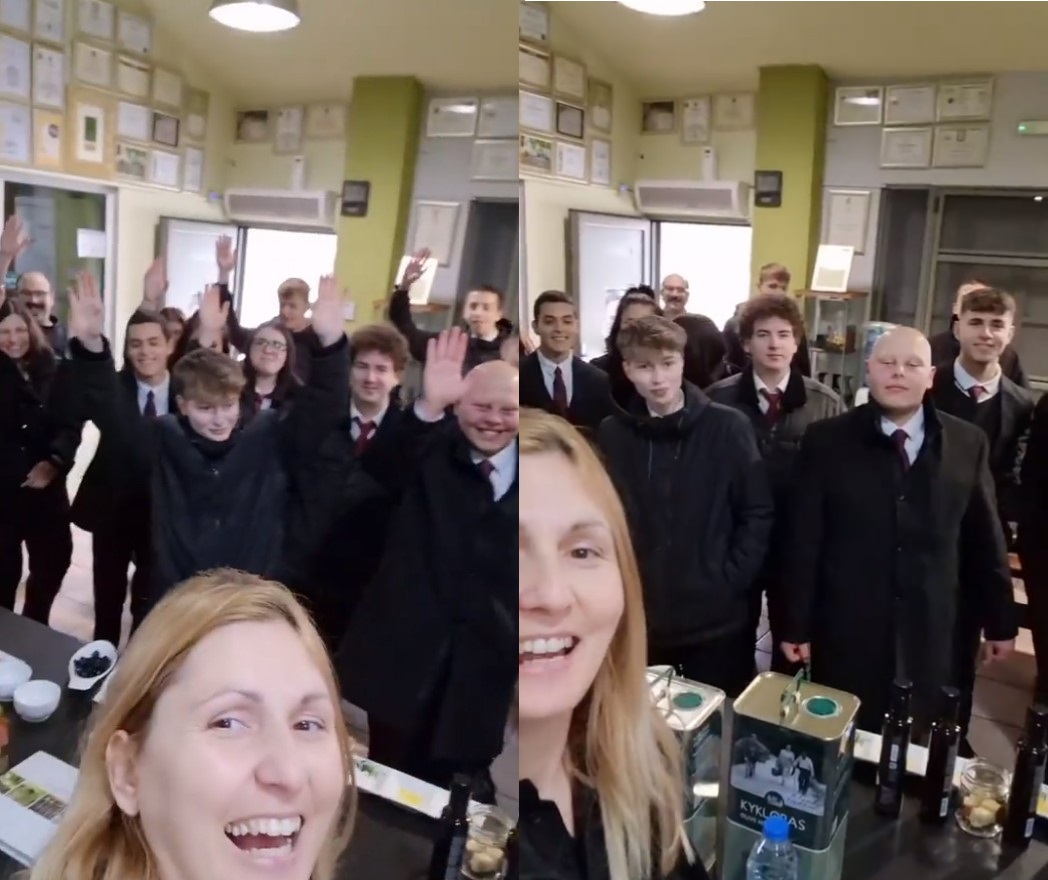 Educational visit by Vocational Training Cooking School students. ? (video)