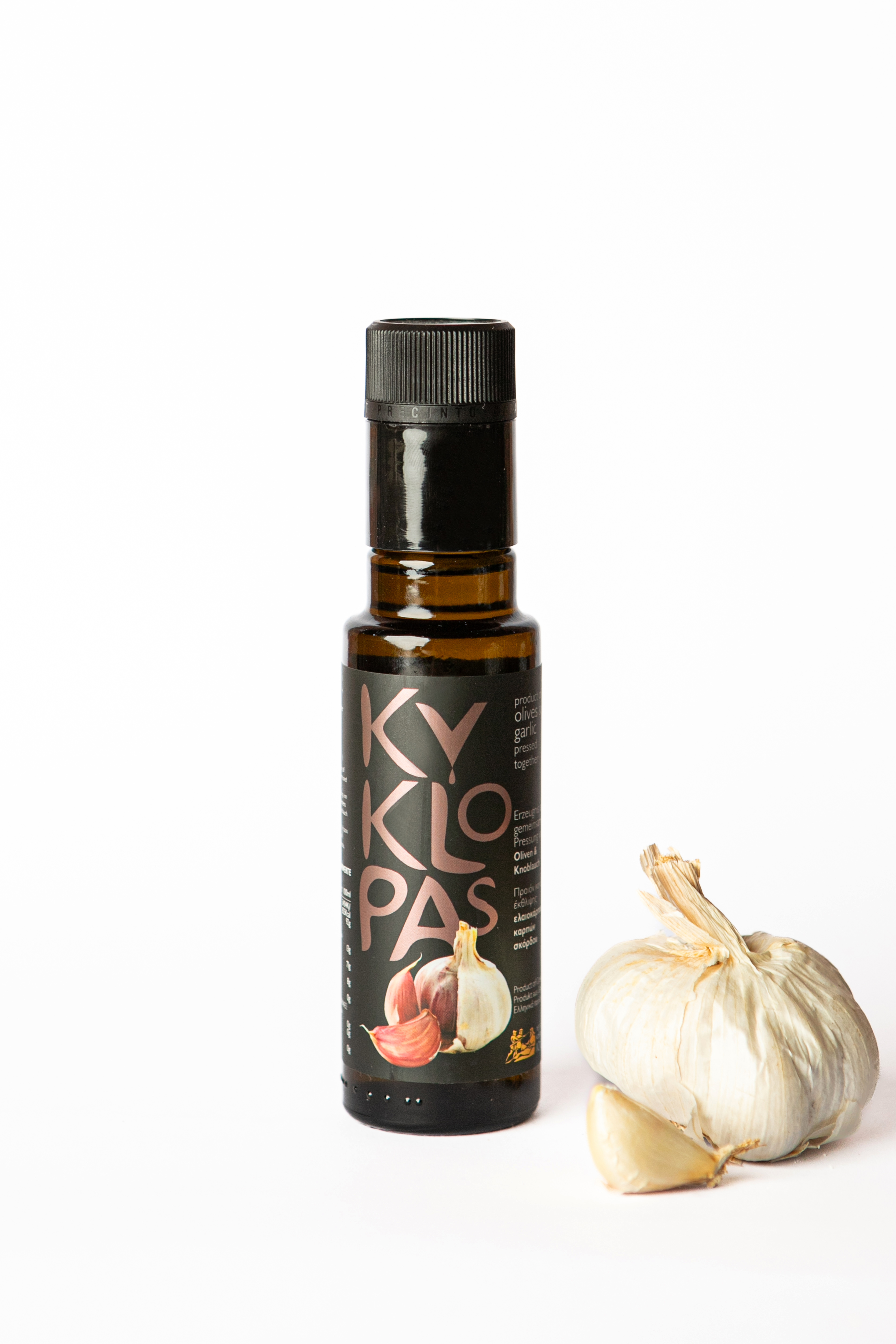 Naturally Infused Olive Oil with Garlic 100ml